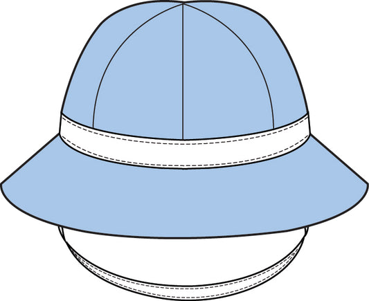 Henry's Boating Bucket Hat Terrycloth Beale Street Blue/Worth Ave White