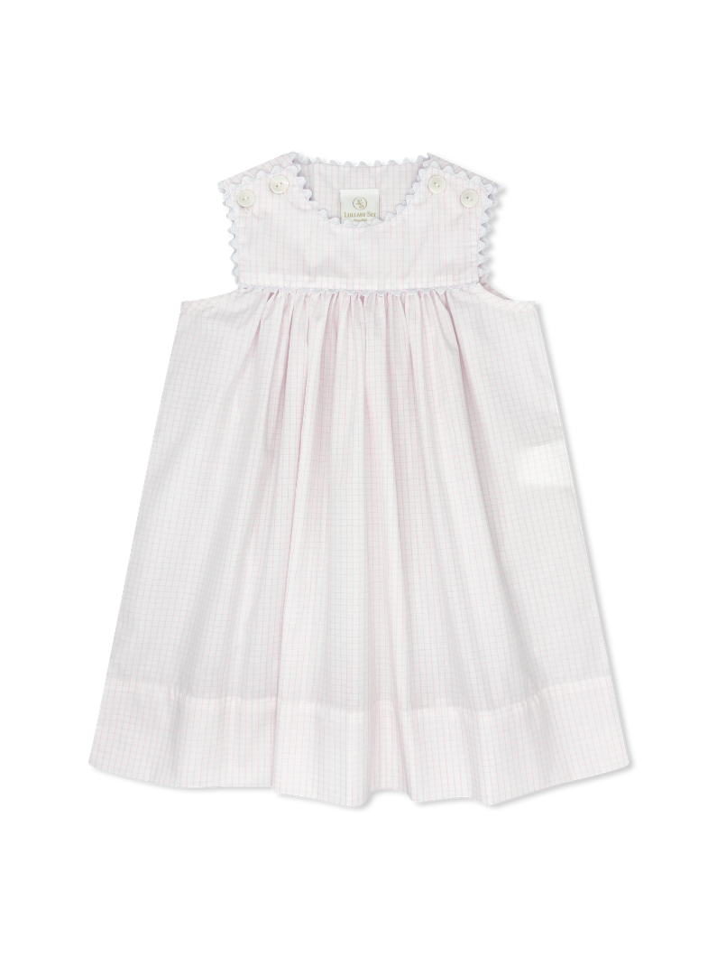 Charming Dress Classic Pink Windowpane