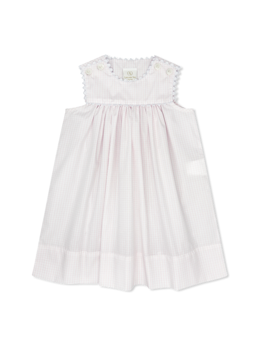 Charming Dress Classic Pink Windowpane