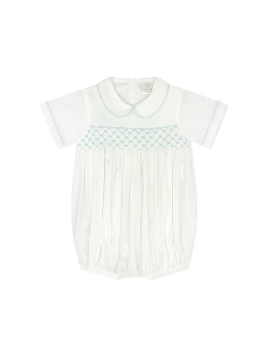 Graham Bubble Blessings White Batiste with White Trim