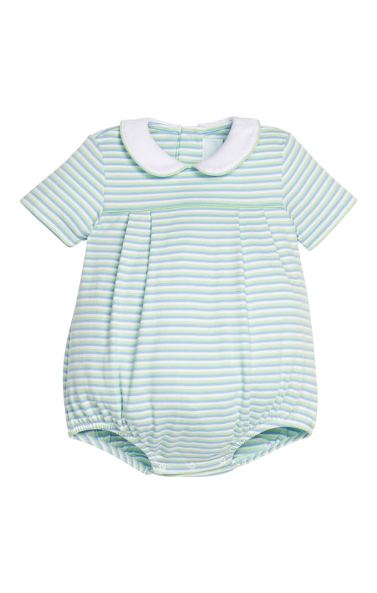 Pleated Peter Pan Bubble Greenview Stripe