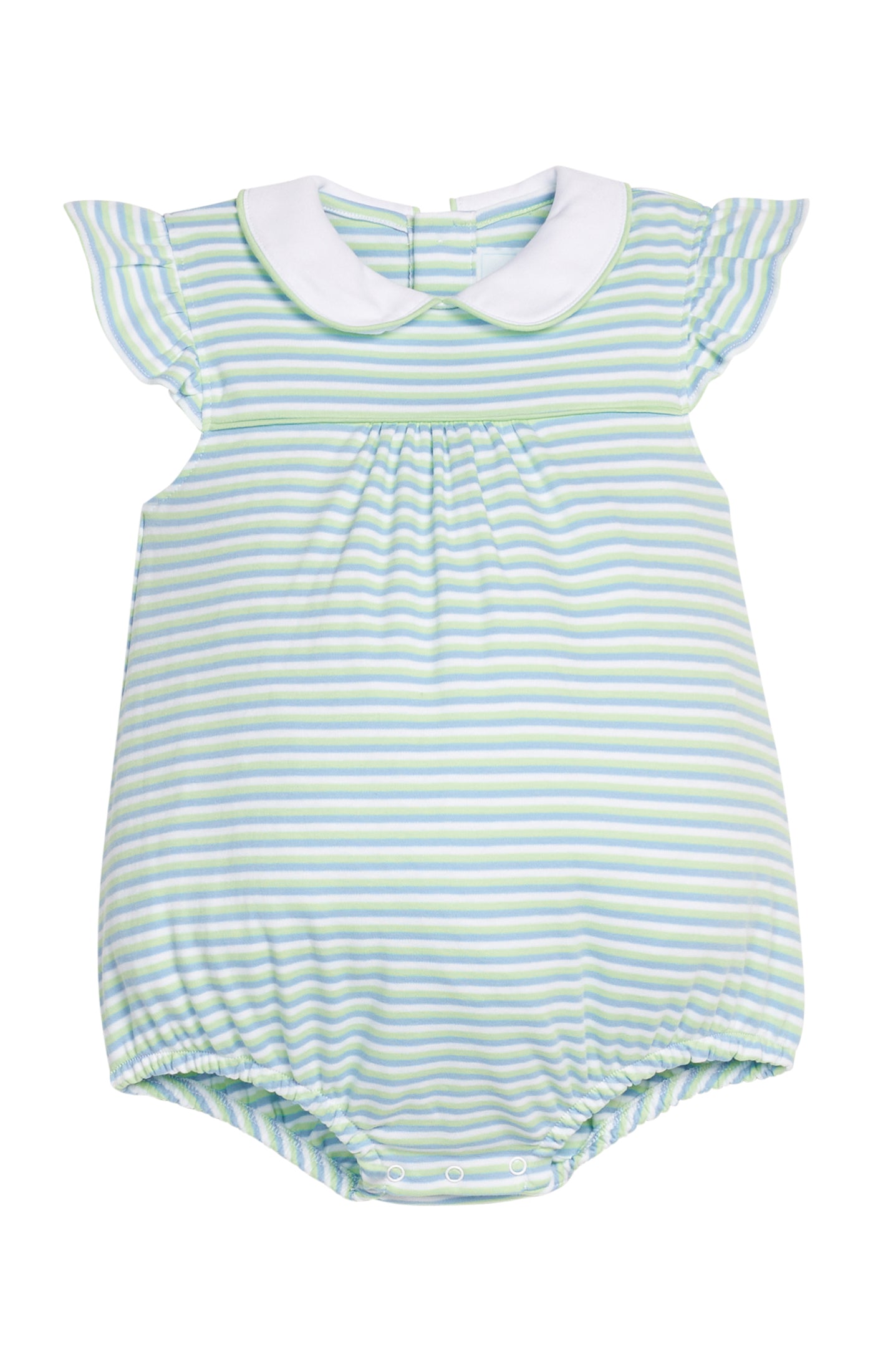 Angel Sleeve Peter Pan Bubble Greenview Stripe