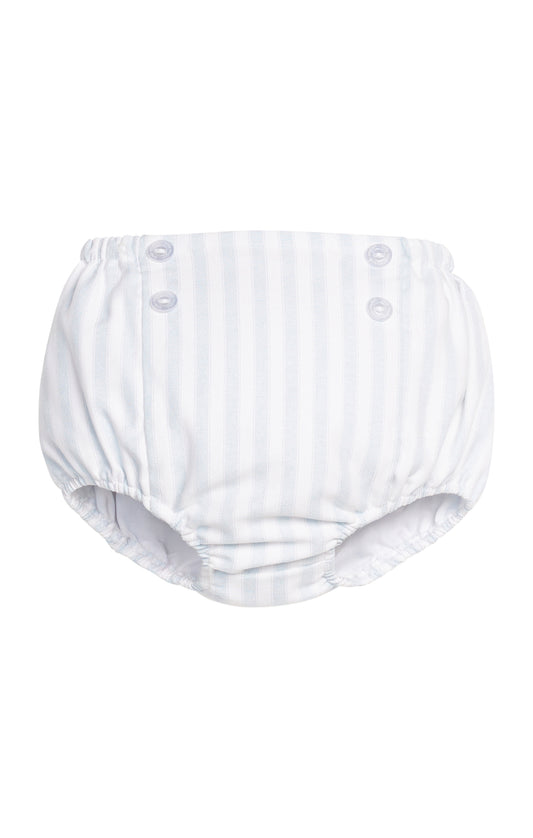 Button Front Diaper Cover Savannah Stripe