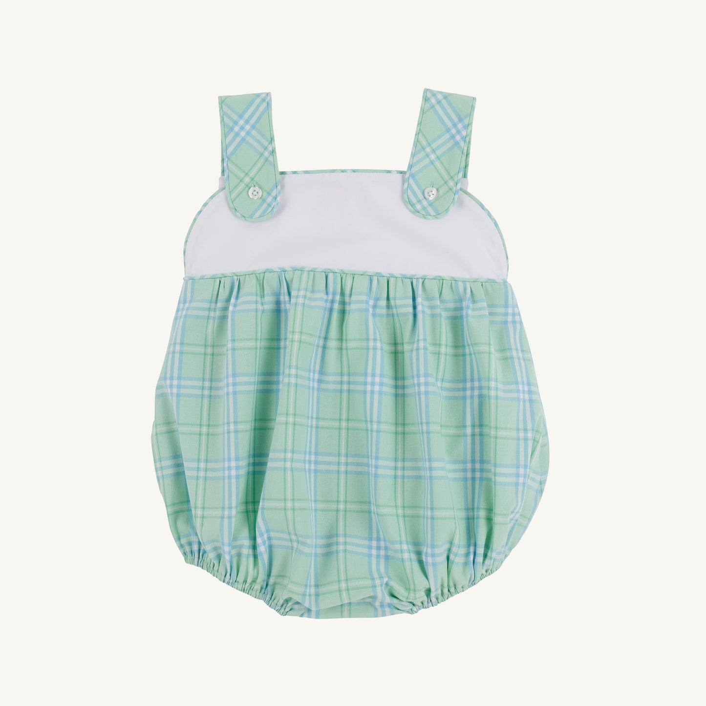 Bingham Bubble Woven Yarn Worth Ave White/Pelham Bay Plaid Green