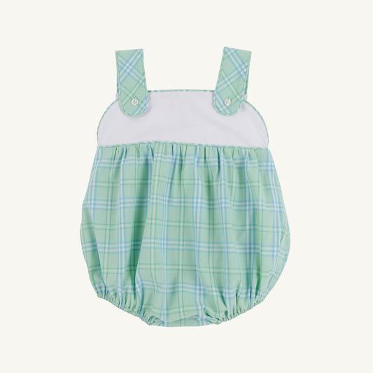 Bingham Bubble Woven Yarn Worth Ave White/Pelham Bay Plaid Green