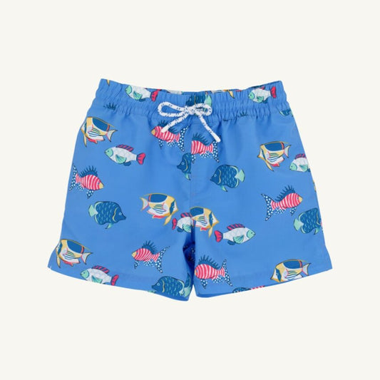 Tortola Swim Trunks Here Fishy Fishy/Newport Night