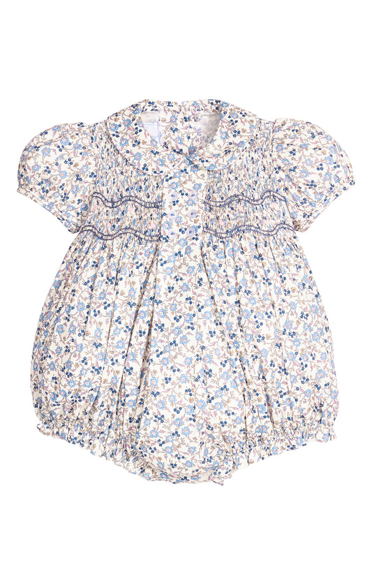 Smocked Bridget Bubble Wisteria Floral