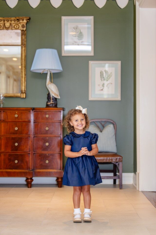 Grandcassion™ Cindy Lou Sash Dress Nantucket Navy