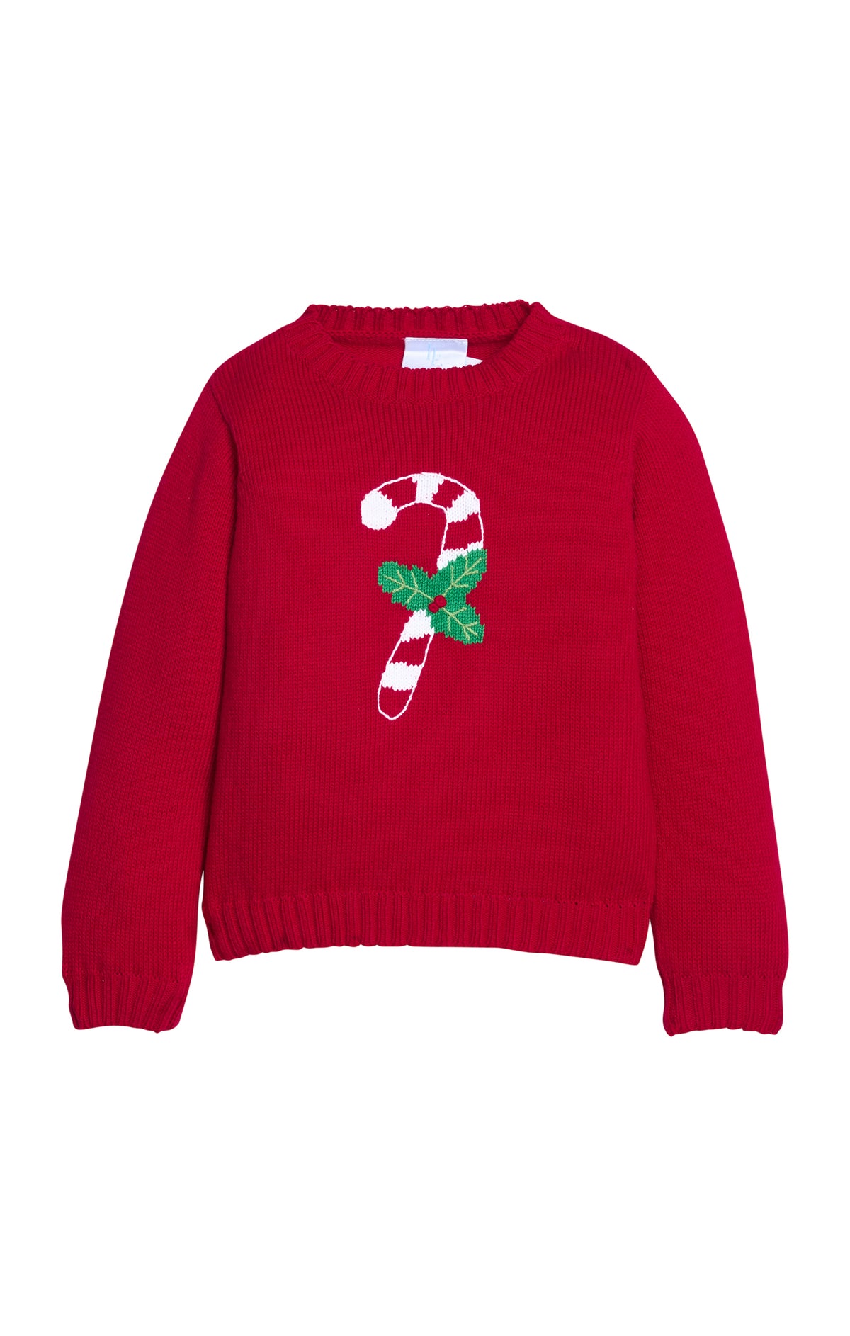 Intarsia Sweater Candy Cane
