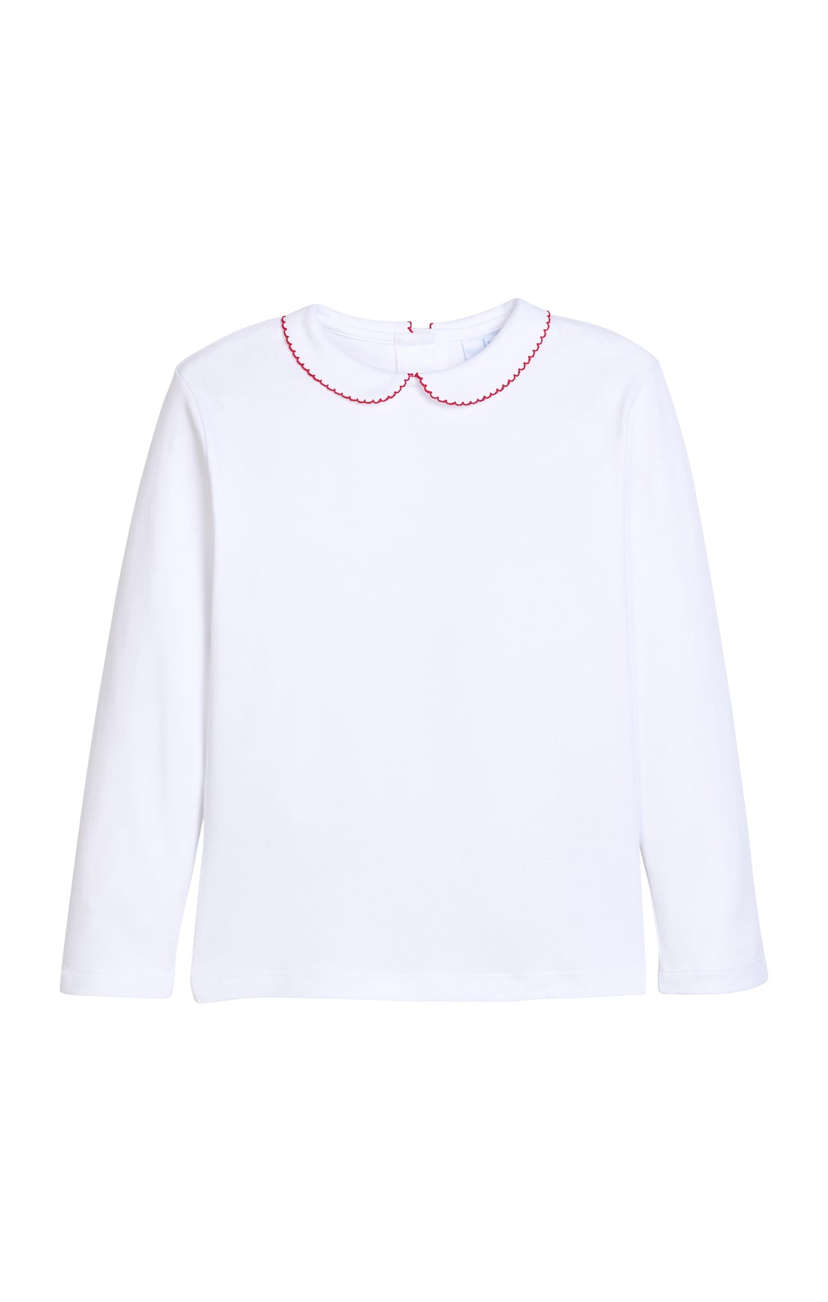 Peter Pan Picot Shirt Red