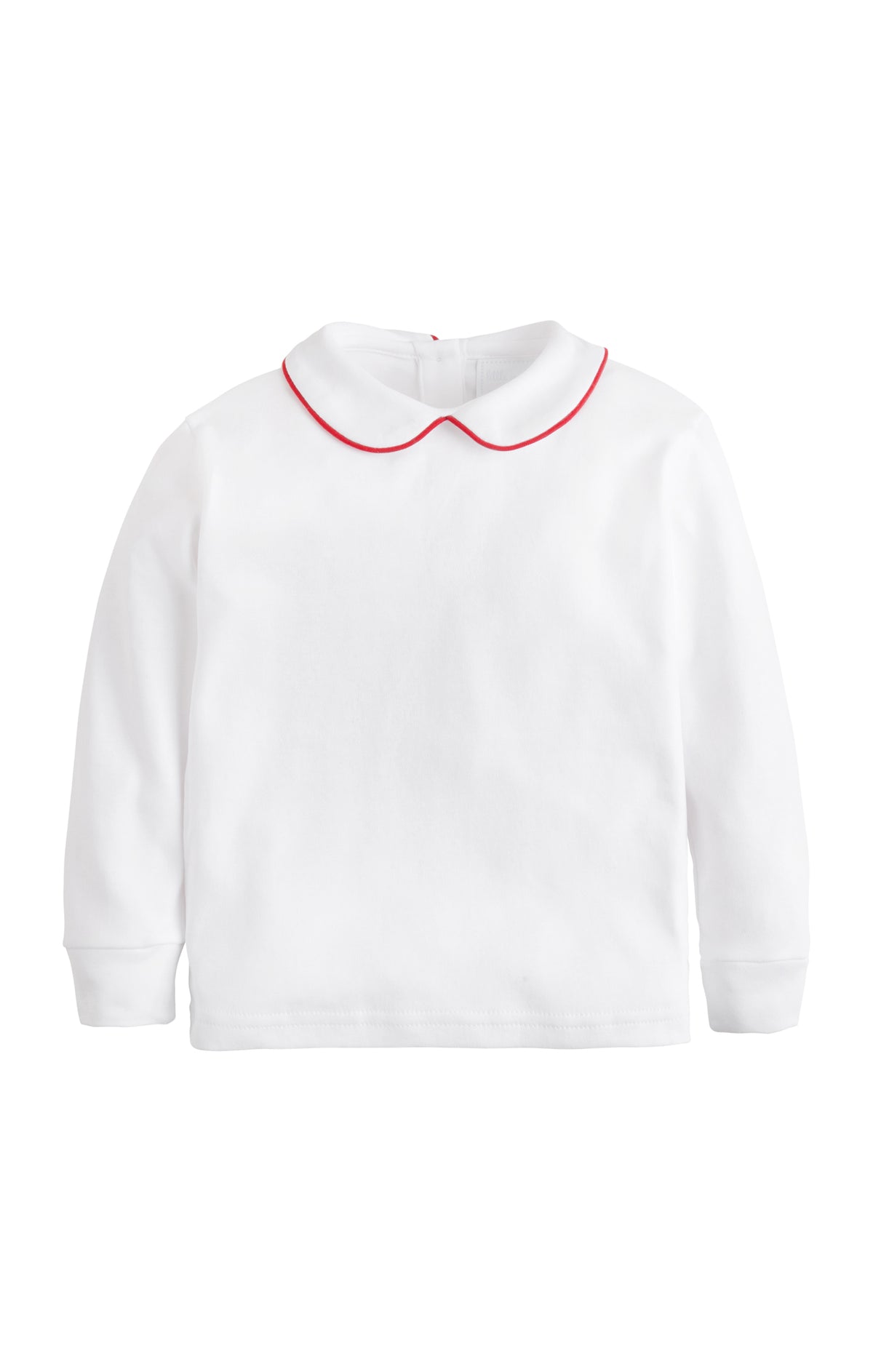 Piped Peter Pan Shirt Red