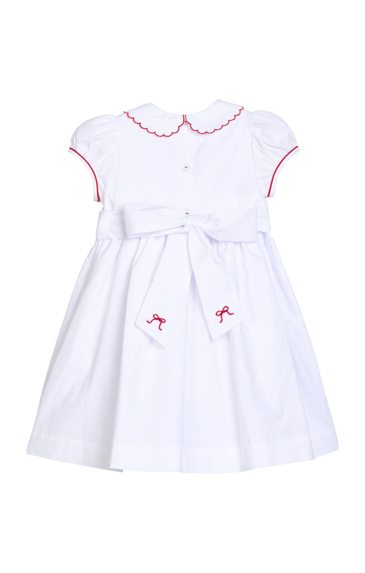 Smocked Louisa Dress Red Bow