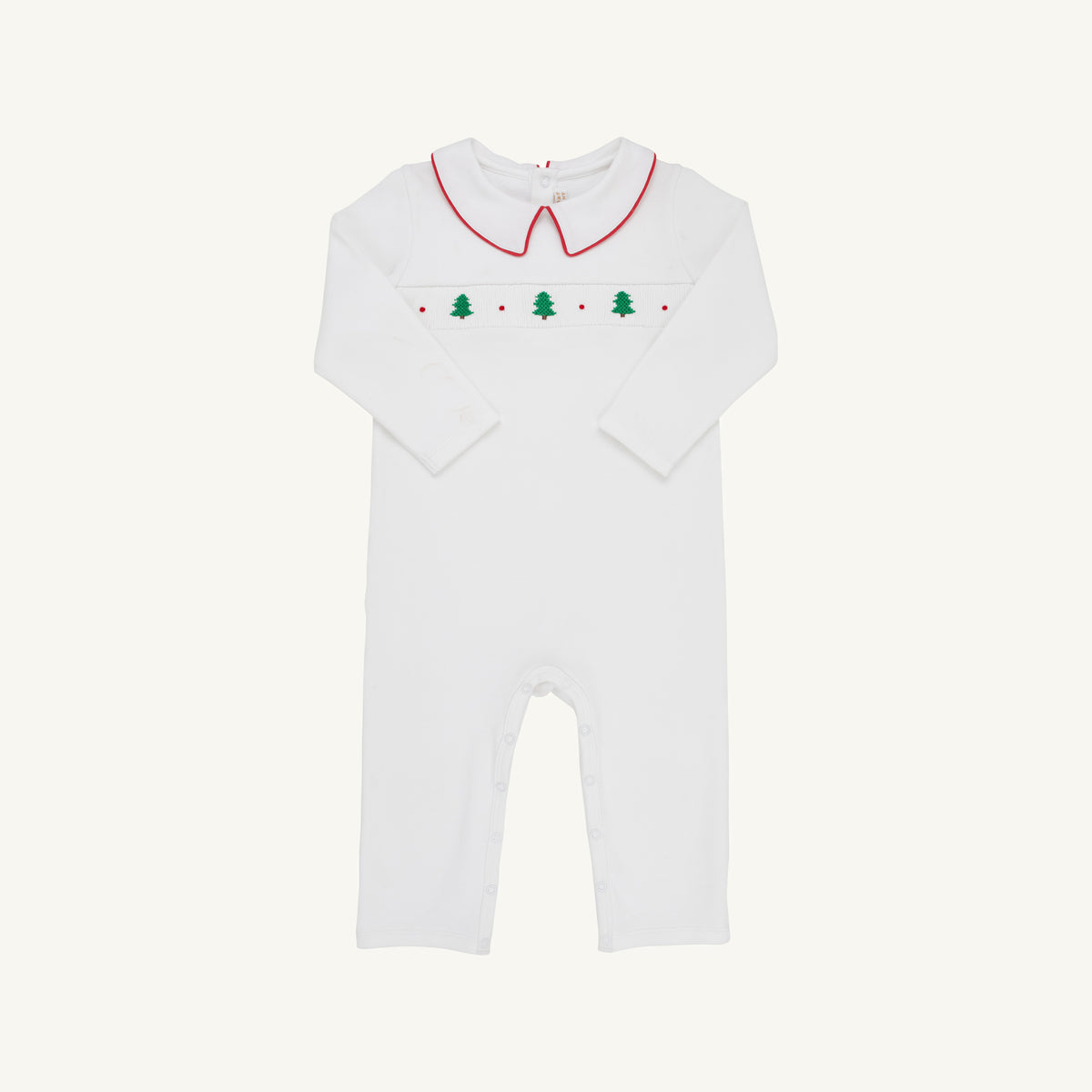Samuel Smocked Romper Heavy Weight Christmas