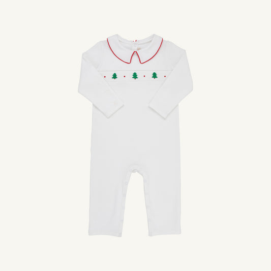 Samuel Smocked Romper Heavy Weight Christmas