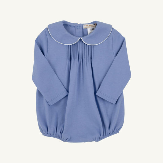 Long Sleeve Boone Bubble Periwinkle & White