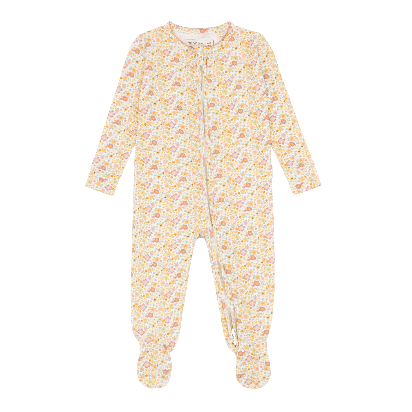 Footie in Marigold Floral