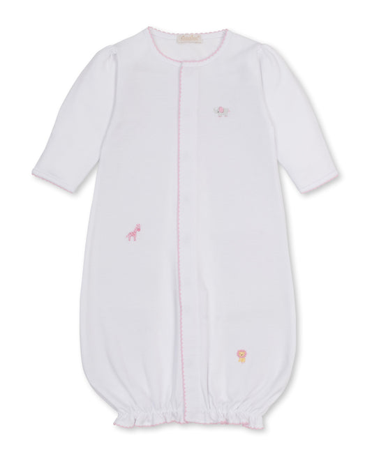 Jungle Hang Out Converter Gown White & Pink