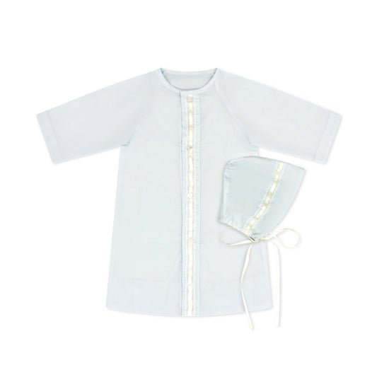 Original Daygown Set Blessings Blue, Ecru
