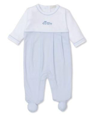 CLB Fall Medley 24 Footie Light Blue/White