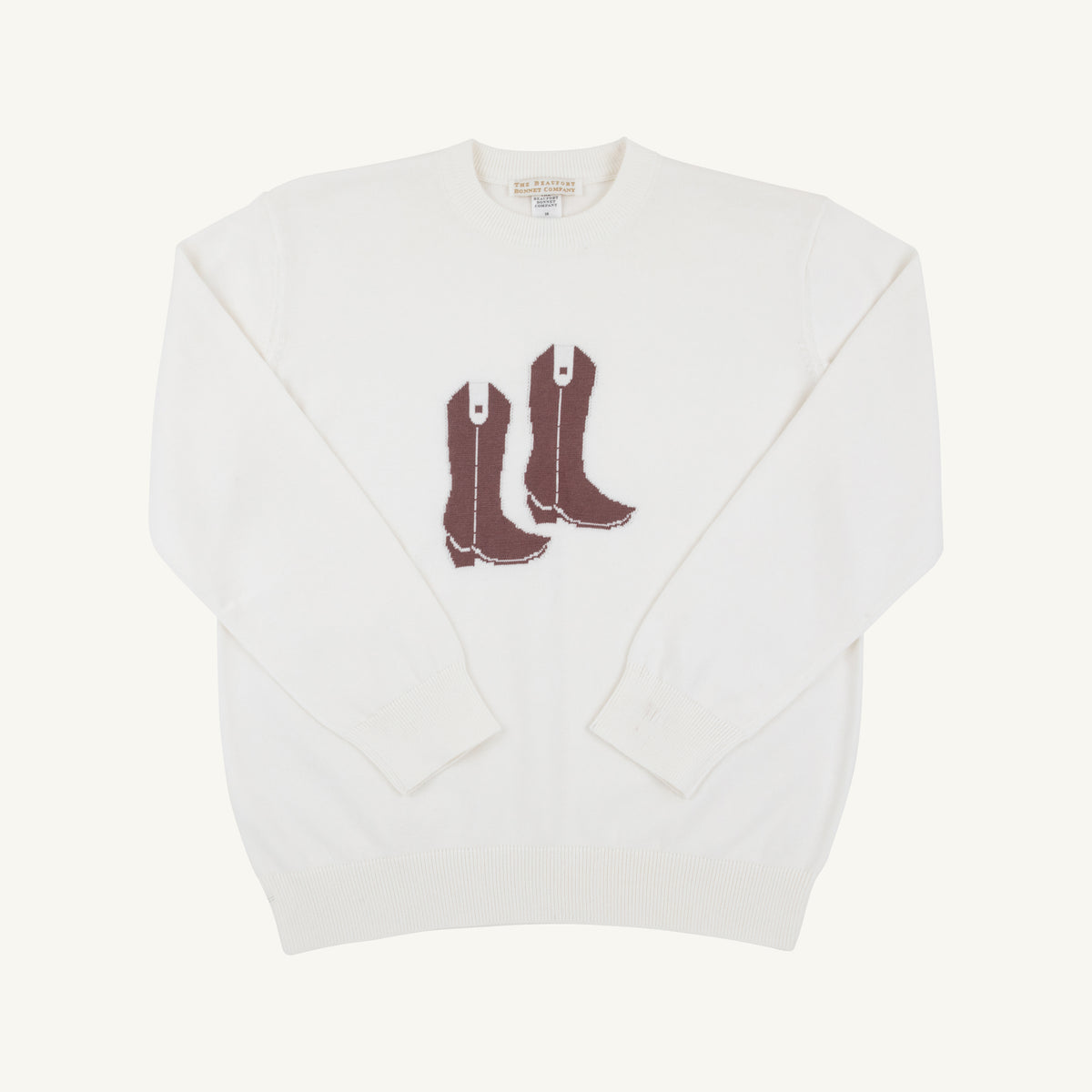 Isaac's Intarsia Sweater Palmetto Pearl Cowboy Boot