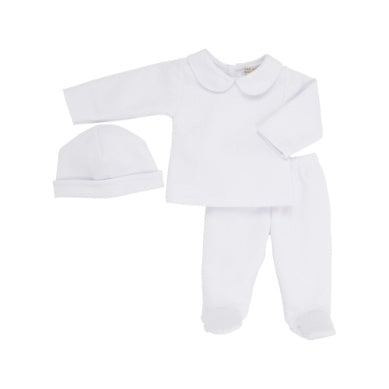 Harts Hold Me Set Pima Jacquard Worth Avenue White