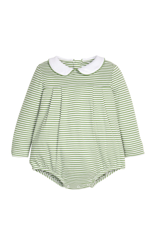 Pleated Peter Pan Bubble Watercress Stripe