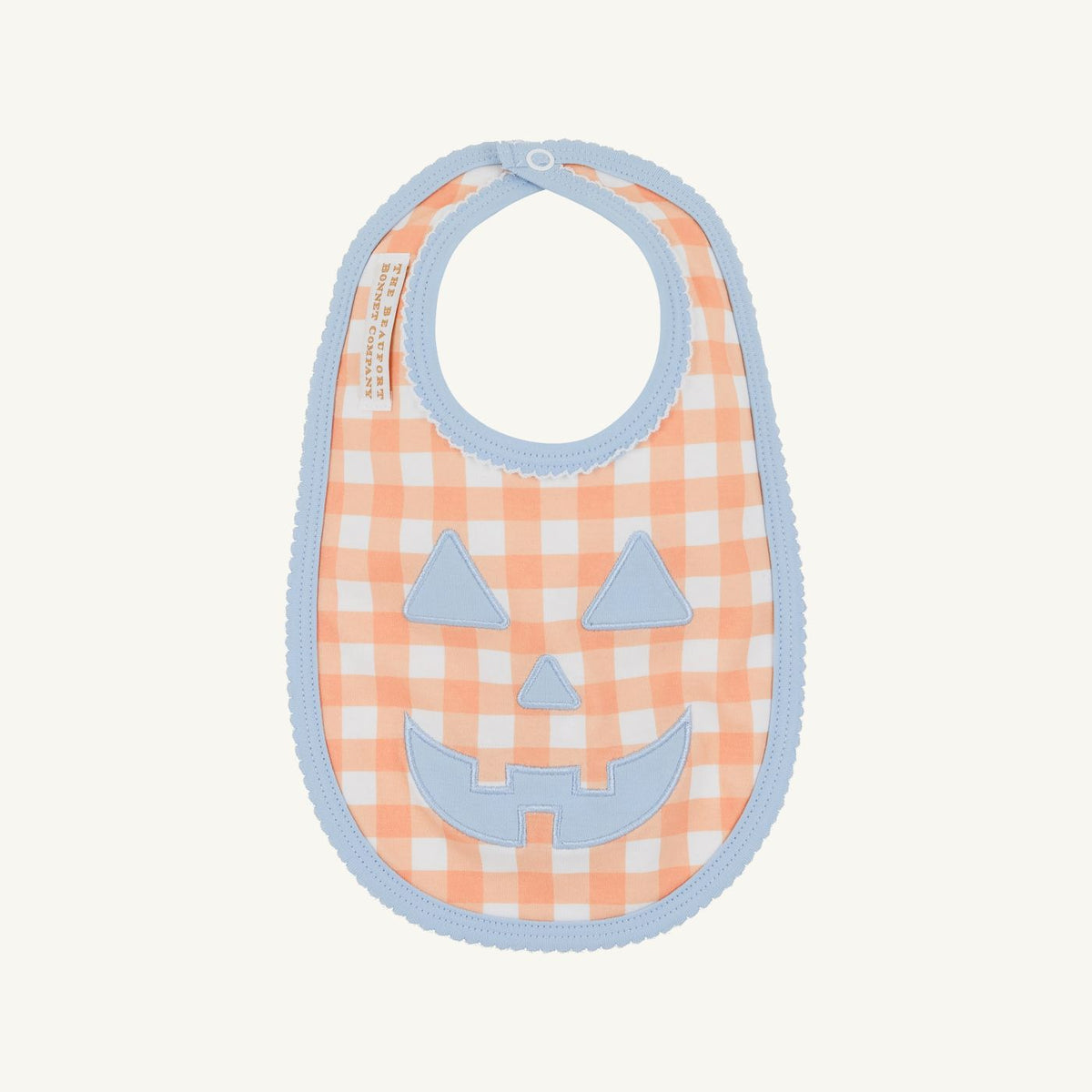Burp Me Bib Seashore Sherbert Gingham Beale Street Blue