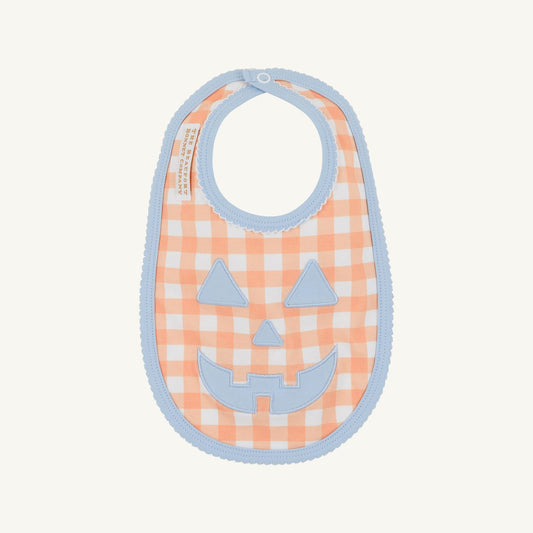 Burp Me Bib Seashore Sherbert Gingham Beale Street Blue