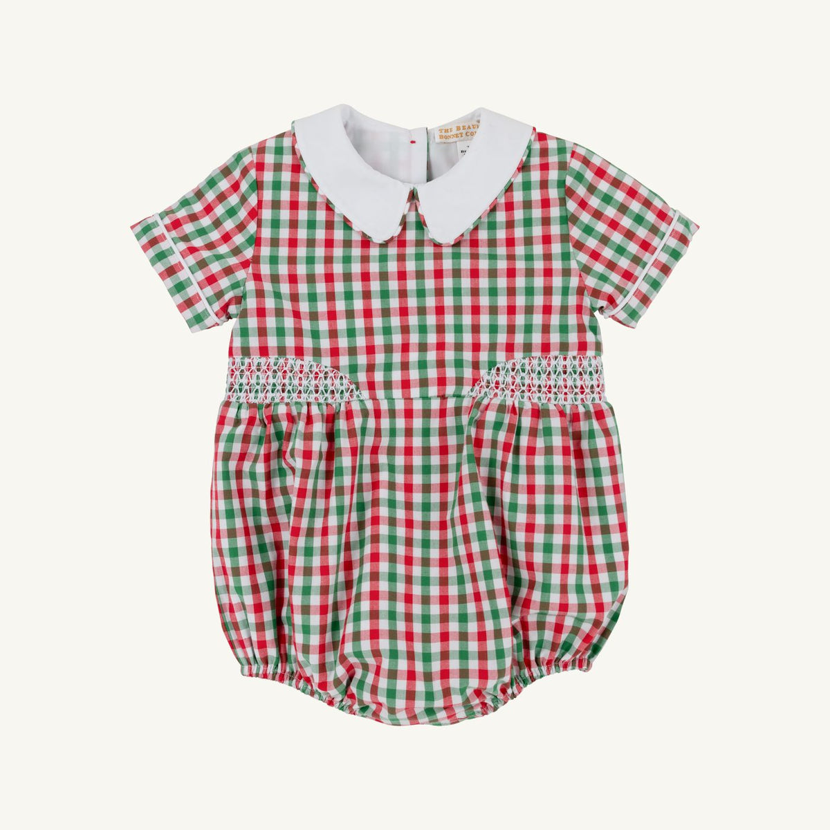 Brentley Bubble Richmond Red and Kiawah Kelly Green Gingham