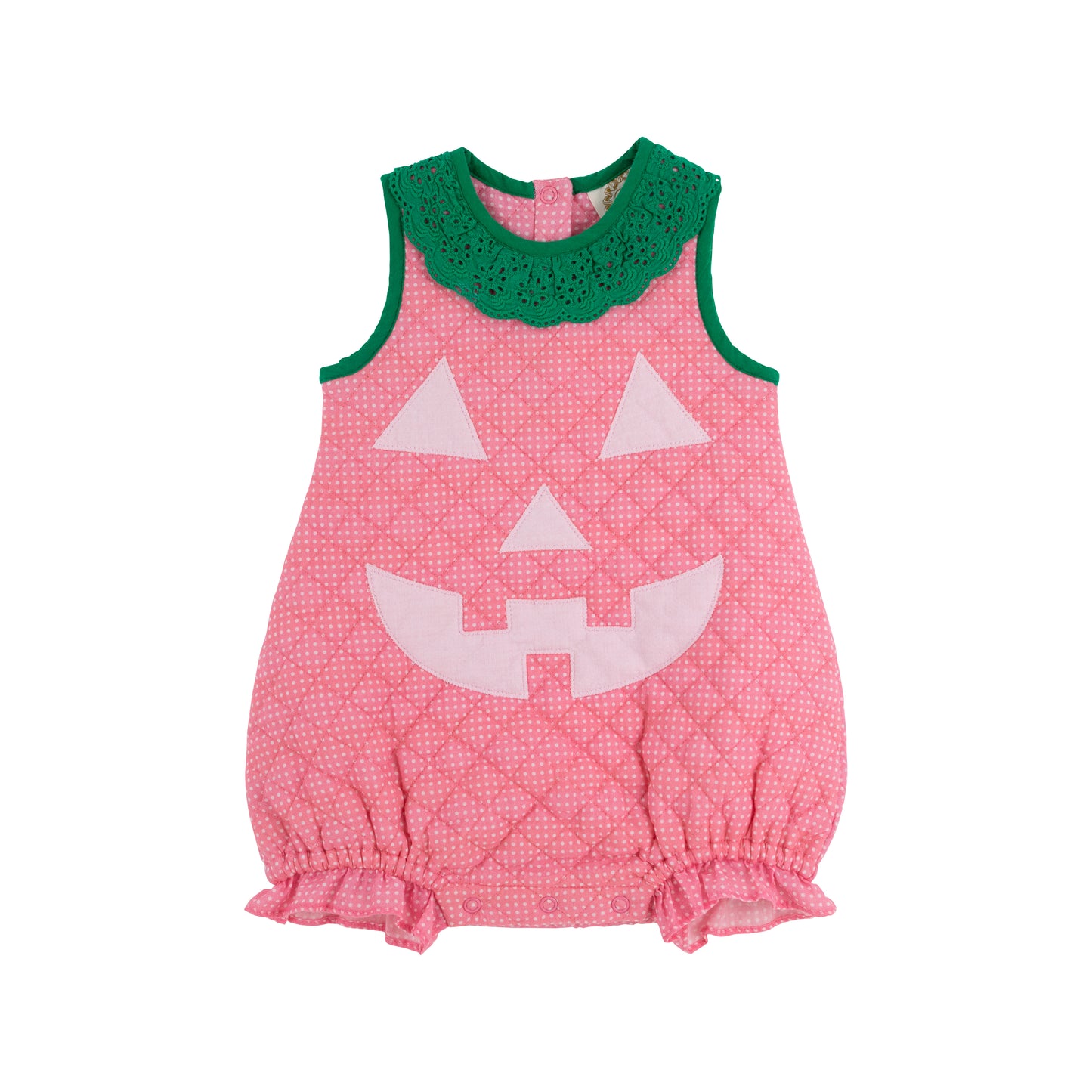Happy Halloween Pumpkin Costume Bubble Hamptons Hot Pink & Microdot Palm Beach Pink