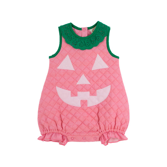 Happy Halloween Pumpkin Costume Bubble Hamptons Hot Pink & Microdot Palm Beach Pink