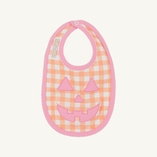 Burp Me Bib Seashore Sherbert Gingham Hamptons Hot Pink