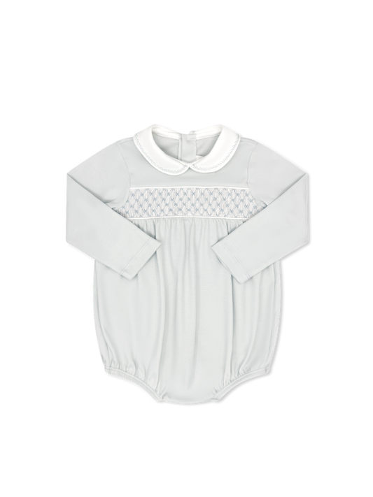 Windsor Bubble Long Sleeve Park Blue Pima