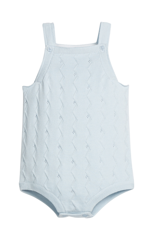 Pointelle Knit Bubble Light Blue