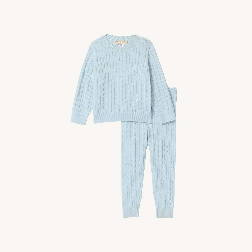 Crawford Cable Knit Set Buckhead Blue