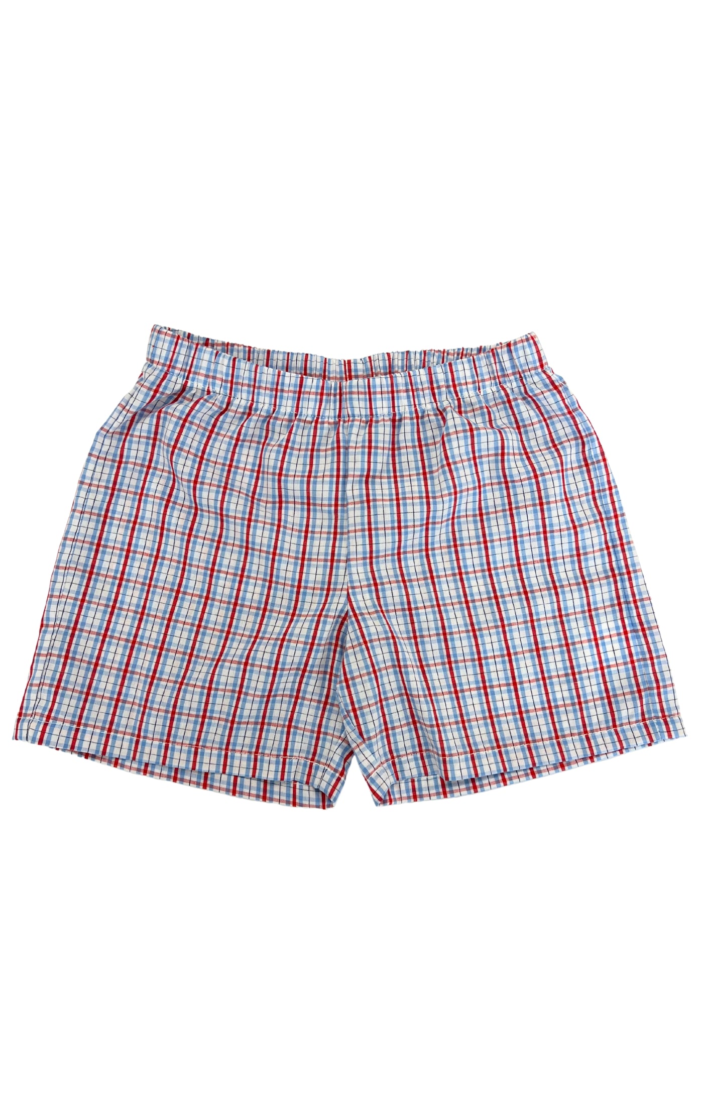 Basic Short Patriotic Plaid