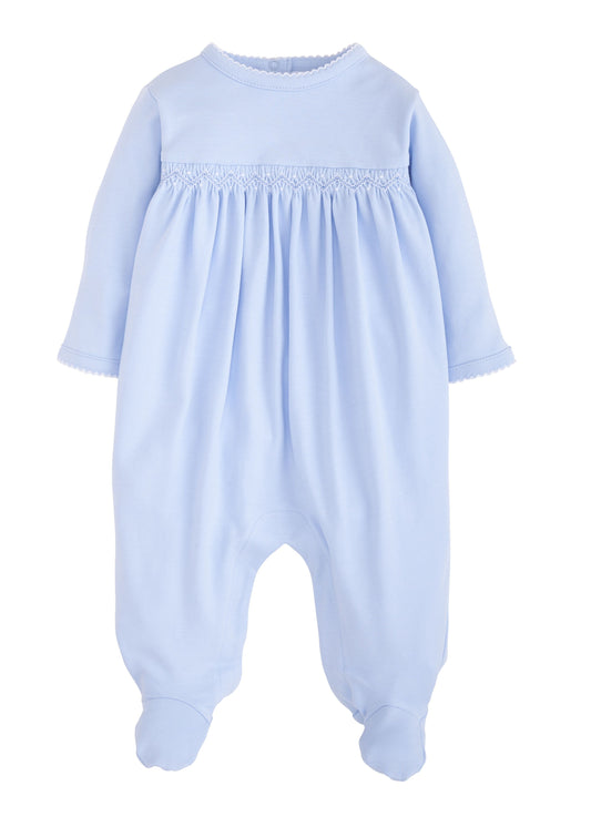 Welcome Home Layette Footie Blue