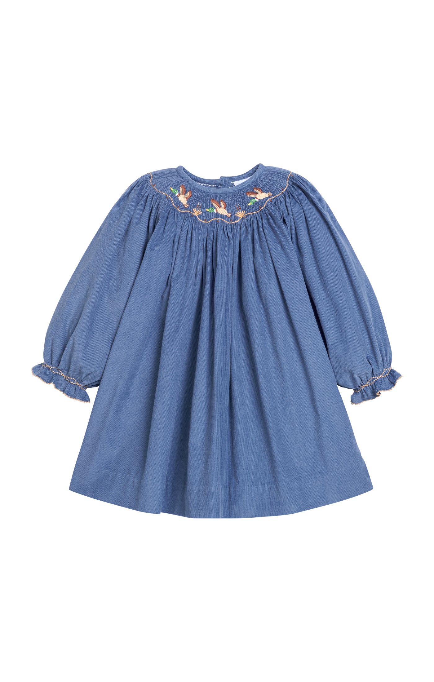 Smocked Bishop Dress Flying Mallard