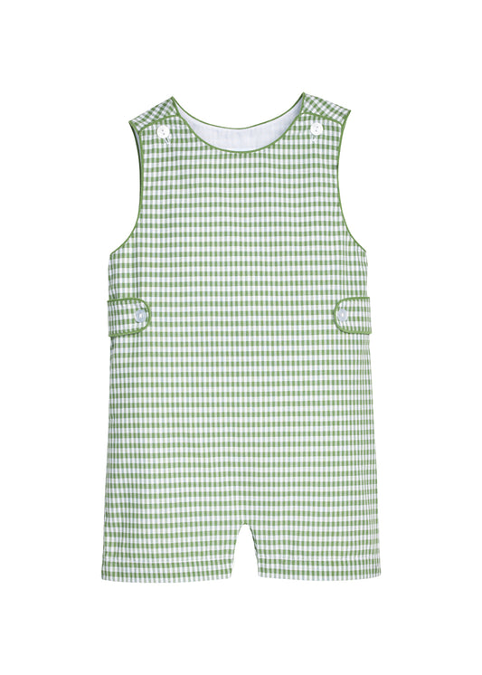 Button Tab John John Watercress Gingham