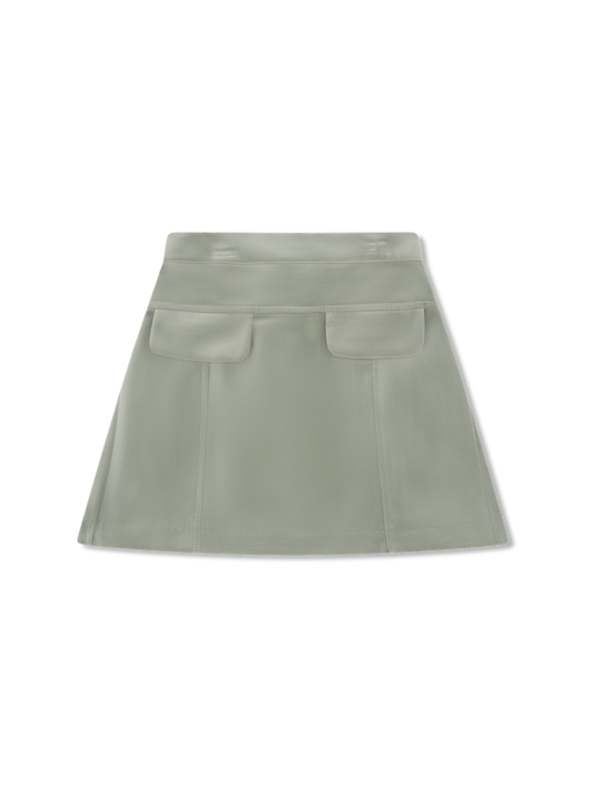 Claire Skirt Leyland Green Velvet