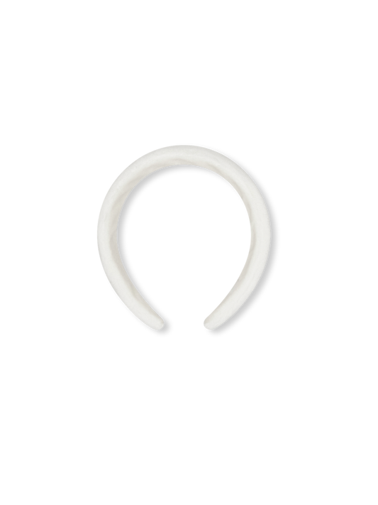 Hannah Headband Winter White Velvet