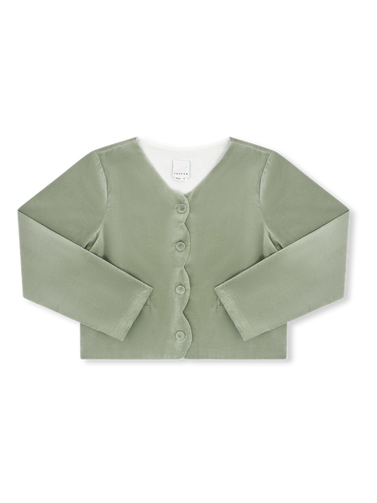 Jordyn Jacket Leyland Green Velvet
