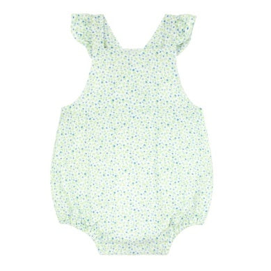 Baby Hibiscus Ditsy Floral Crossover Ruffle Bubble