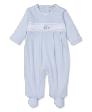 Fall Medley Footie Light Blue