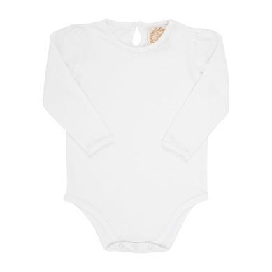 Long Sleeve Penny's Play Shirt Onesie Worth Ave White