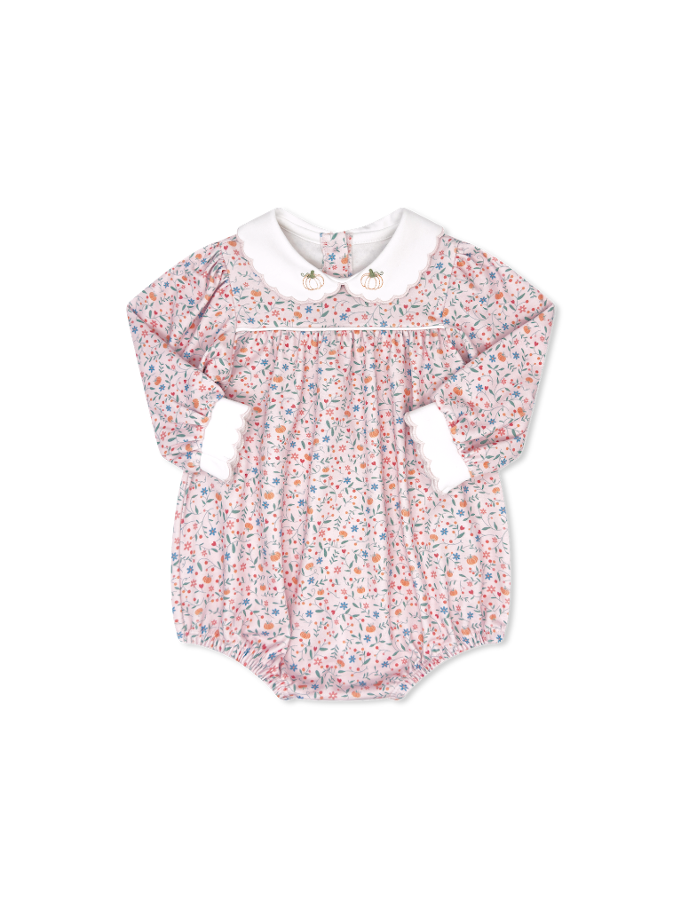 Memory Making Bubble Long Sleeve Pumpkin Grove Floral