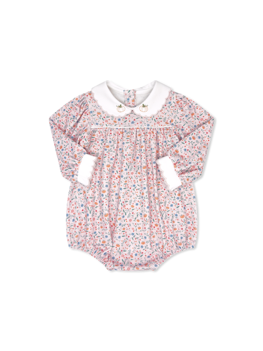 Memory Making Bubble Long Sleeve Pumpkin Grove Floral