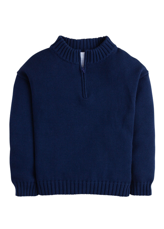 Quarter Zip Sweater Navy