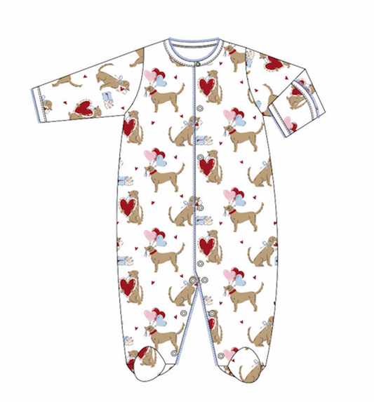 Printed Footie I Woof You