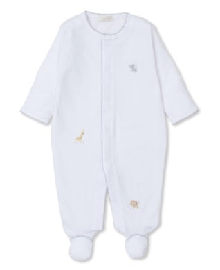 Jungle Mate-Footie White/Silver